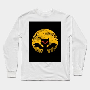 Halloween Cat Long Sleeve T-Shirt